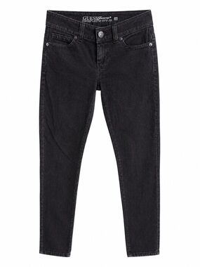 Vintage Y2K Guess Jeans Black Slim Fit Stretch Denim Size 28 Daredevil Skinny